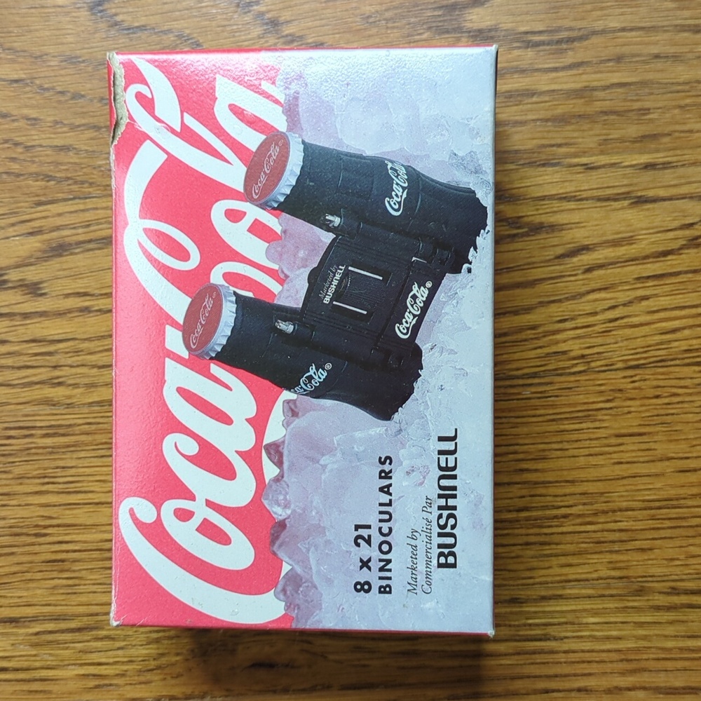 Vintage Coca-Cola 8 X 21 Binoculars Bushnell Coca-Cola Logo Bottle Style